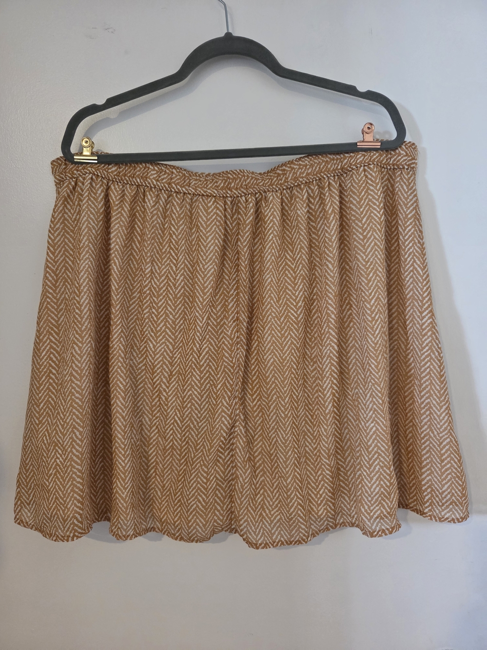 Old Navy Flowy Yellow Sheer Layered Skirt XL
